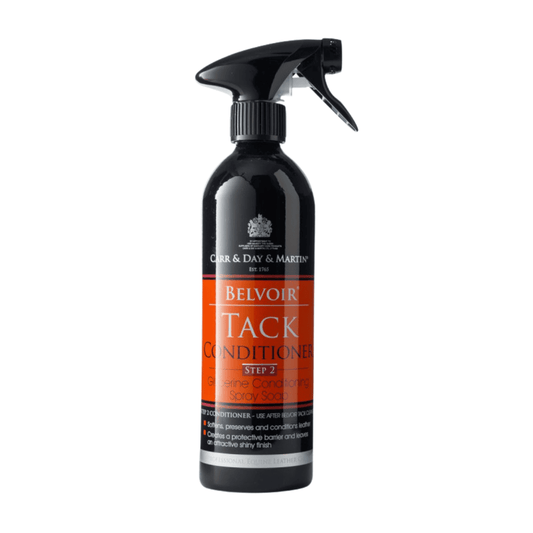 Carr & Day Jabonicillo Belvoir Tack Conditioner Spray Step 2, 500ml, Carr and Day, Sandoval Equestrian, Cleaner, Spray, Horse cleaning, Caballo, Leather cleaner for tack
Belvoir Tack Conditioner
Continuous spray leather cleaner
Leather care for horse equipment
Gentle leather cleaner spray, Limpiador de cuero para arreos
Belvoir acondicionador de cuero
Spray para limpieza de cuero
Cuidado de cuero para equitación
Producto para limpiar correas y arreos
