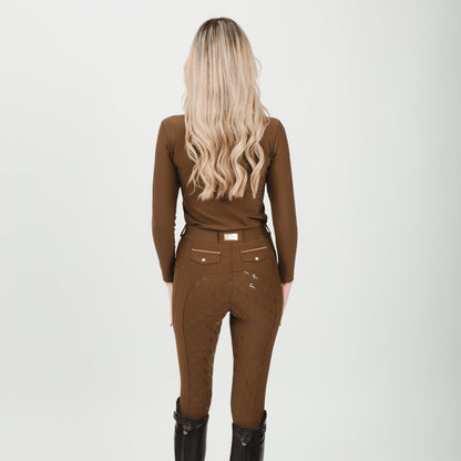 Leggings chocolate gold
