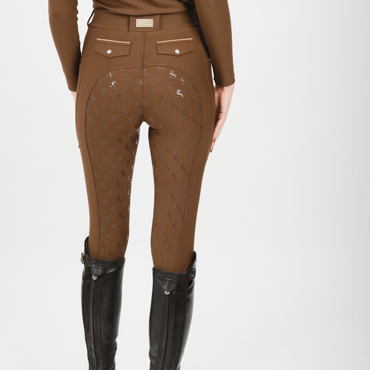 Leggings chocolate gold