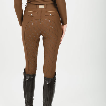 Leggings chocolate gold