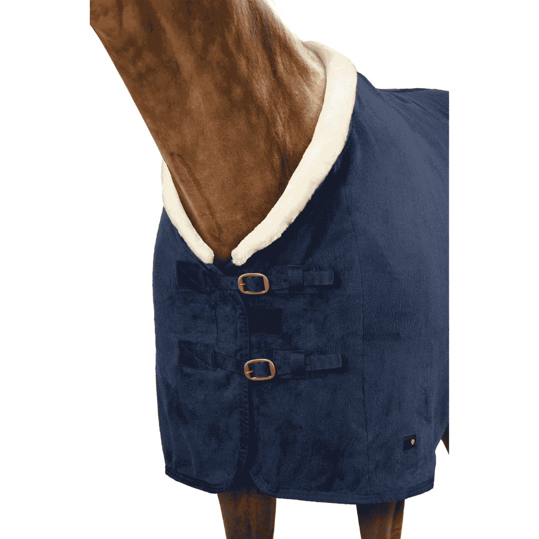 Manta Polar con Cuello de Piel Lincoln,_SandovalEquestrian
