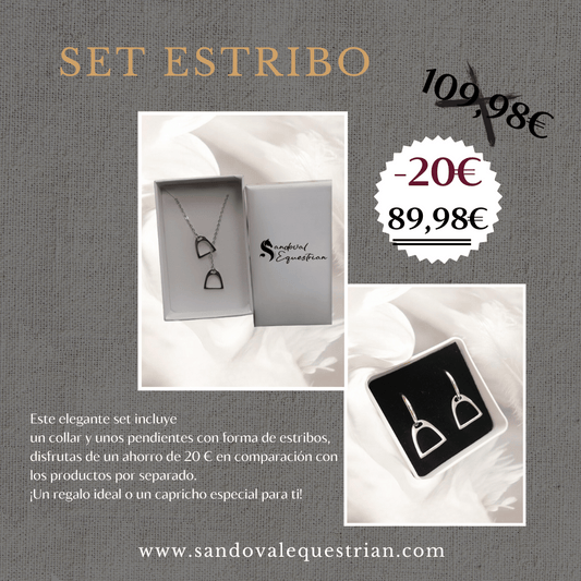 Pack Estribo Collar + Pendientes