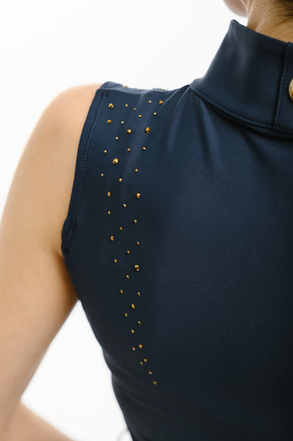 Camiseta sin mangas Navy crystal