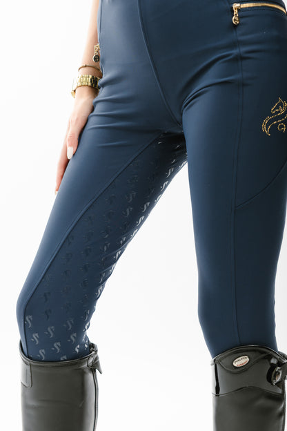 Leggings Navy Crystal