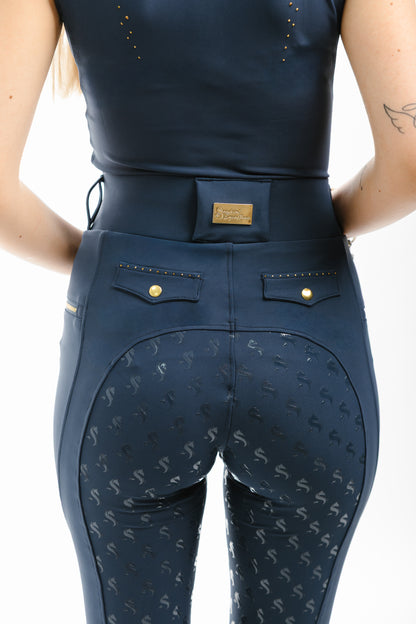 Leggings Navy Crystal