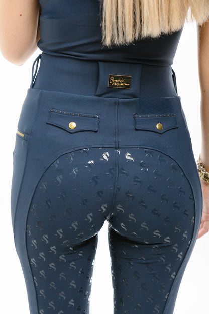 Leggings Navy Crystal